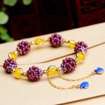 Buddha Stones Tibetan Garnet Calm Bracelet Bracelet BS Yellow