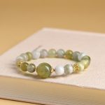 Buddha Stones Green Grape Color Jade Abundance Bracelet Bracelet BS 6