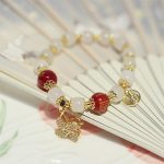 Buddha Stones Windmill Chinese Lock Charm Fu Character Blessing Bracelet Bracelet BS 4