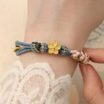 Buddha Stones Peach Blossom Design Wealth String Bracelet Bracelet BS 6