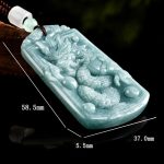 Buddha Stones Year Of The Dragon Chinese Zodiac Dragon Travels The World Jade Strength Necklace Pendant Necklaces & Pendants BS 5