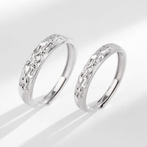 Buddha Stones 925 Sterling Silver PiXiu Balance Adjustable Couple Ring Ring BS main