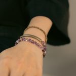 Buddha Stones Purple Phantom Red Hematoid Quartz Green Rutilated Quartz Copper Love Forgive Bracelet Bracelet BS 3