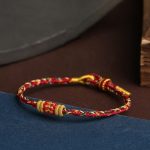 Buddha Stones Handmade Colorful Rope King Kong Knot Braided Luck Bracelet Bracelet BS 4
