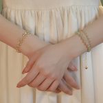 Buddha Stones 14K Gold Plated 2 Layers Hetian Jade Bead Luck Prosperity Bracelet Bracelet BS 11