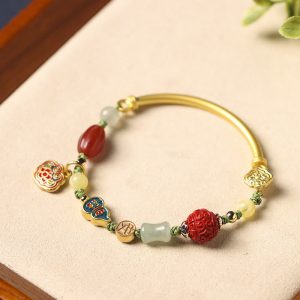 Buddha Stones Tibetan Auspicious Clouds Fortune Happiness Wealth Luck Bracelet Bracelet BS Auspicious Clouds and Good Luck