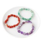 Natural Irregular Shape Crystal Stone Spiritual Awareness Bracelet Bracelet BS 8