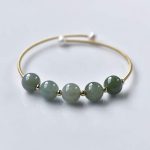 Buddha Stones Jade Abundance Luck Blessing Bracelet Bangle Bracelet BS 5