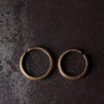 Buddha Stones Tibetan Vintage Texture Design Copper Luck Couple Ring Ring BS 5