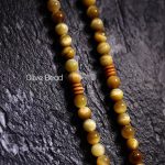 Buddha Stones 108 Mala Beads Natural Tiger Eye Copper Dorje Protection Tassel Bracelet Mala Bracelet BS 15