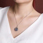 Buddha Stones 999 Sterling Silver Koi Fish Fu Character Lotus Peace Buckle Wealth Necklace Pendant Necklaces & Pendants BS 4