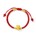 Buddha Stones 999 Sterling Silver Year of the Dragon Copper Coin Fortune Dragon Fu Character Luck Handcrafted Red String Braided Bracelet (Extra 30% Off | USE CODE: FS30) Bracelet BS Lucky Gold Ingots Dragon(Wrist Circumference 14-21cm)