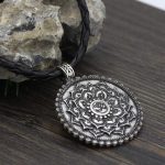 Six True Words Love Peace Flower Pattern Necklace (Extra 35% Off | USE CODE: FS35) Necklaces & Pendants BS 11