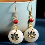 Buddha Stones 925 Sterling Silver Natural Hetian White Jade Peacock Blessing Necklace Pendant Ring Earrings Set Bracelet Necklaces & Pendants BS 11