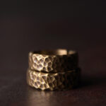 Buddha Stones Tibetan Bump Texture Design Copper Brass Luck Ring Ring BS 11