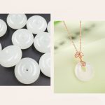 Buddha Stones 925 Sterling Silver Ginkgo Leaf Butterfly Rose Chalcedony Hetian Jade Peace Buckle Fu Character Harmony Necklace Pendant Necklaces & Pendants BS 4