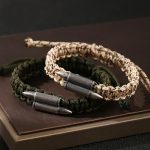 Buddha Stones 925 Sterling Silver Bullet Design Braided Rope Bracelet Bracelet BS main