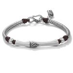 Buddha Stones 999 Sterling Silver Bamboo Pattern Cicada Luck Wealth Bracelet Bracelet BS 15