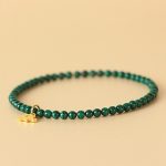 Buddha Stones Natural Malachite Elephant Anti-Anxiety Charm Bracelet Bracelet BS 1