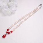 Buddha Stones Pearl Bead Waterdrop Calm Peace Necklace Pendant Necklaces & Pendants BS 5