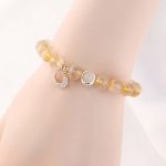 Citrine Luck Protection Moon Charm Bracelet Bracelet BS 2
