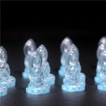 Buddha Stones Blue Tathagata Buddha Medicine Buddha Liuli Crystal Serenity Amulet Necklace Pendant Necklaces & Pendants BS 5
