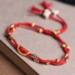 Buddha Stones Handmade Cinnabar Dumplings Design Luck Braided Red Rope Bracelet Bracelet BS 7