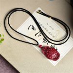 Buddha Stones Laughing Buddha Yin Yang Chinese Zodiac Gourd Natural Cinnabar Blessing Necklace Pendant Necklaces & Pendants BS 17