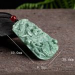 Chinese Zodiac Dragon Jade Strength Necklace String Pendant Necklaces & Pendants BS 6