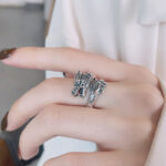 Buddha Stones 925 Sterling Silver Year Of The Dragon Luck Strength Adjustable Metal Ring Ring BS 6