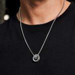 Buddha Stones Tibetan Om Mani Padme Hum Carved Peace Purity Chain Necklace Pendant Necklaces & Pendants BS 10