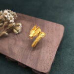 Buddha Stones Golden Dragon Success Strength Ring Ring BS 6