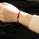 Buddha Stones Alloy Peace Buckle Luck Red String Bracelet Bracelet BS 14