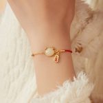 Buddha Stones 925 Sterling Silver Year Of The Dragon Hetian White Jade Chinese Steamed Bun Dragon Design Fortune Blessing Bracelet Bracelet BS 4