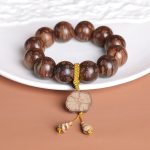 Buddha Stones Plum Blossom Wood Inner Peace Bracelet Bracelet BS 1