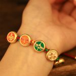 Buddha Stones Tibetan Five God Of Wealth Colorful Rope Braided Luck Bracelet Bracelet BS 6
