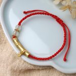 Buddha Stones Bamboo Design Luck Strength Braided Bracelet Bracelet BS 2