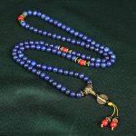 Buddha Stones Tibetan Mala Lapis Lazuli Positive Bracelet Mala Bracelet BS 1