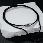 Buddha Stones 999 Sterling Silver Nine-Eye Dzi Bead Pattern Protection Rope Necklace Pendant Necklaces & Pendants BS 3