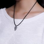 Buddha Stones Tibetan 925 Sterling Silver Om Mani Padme Hum Dorje Vajra Engraved Strength Necklace Pendant Necklaces & Pendants BS 4