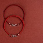Buddhastoneshop 925 Sterling Silver Endless Knot Protection Luck Red String Bracelet Anklet