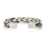 Buddha Stones Koi Fish Twisted Design Luck Wealth Cuff Bracelet Bangle Bracelet Bangle BS 4