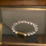 Buddha Stones White Crystal Red Hematoid Quartz Gold Rutilated Quartz Purple Phantom Protection Bracelet Bracelet BS 3