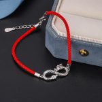 Buddha Stones Year Of The Dragon 999 Sterling Silver Endless Knot Luck Protection Bracelet Bracelet BS 3
