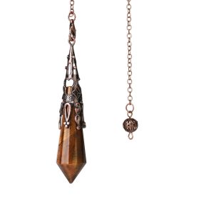 Buddha Stones Natural Tiger's Eye Stone Healing Necklace Necklaces & Pendants BS Tiger Eye