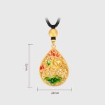 Buddha Stones Koi Fish Lotus Flower Leaf Copper Luck Necklace Pendant Necklaces & Pendants BS 6