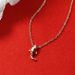 Buddha Stones Copper Koi Fish Wealth Necklace Pendant Red Rope Bracelet Earrings Set Bracelet Necklaces & Pendants BS 10
