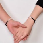 Buddha Stones Handmade Black White Rope Braided Healing Bracelet Bracelet BS 4