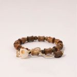 Buddha Stones Green Sandalwood Bodhi Seed Cat Claw Bamboo Peace Bracelet Bracelet BS 1