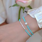 Buddha Stones Turquoise Red Agate Pearl Small Beaded Protection Bracelet Bracelet BS 16